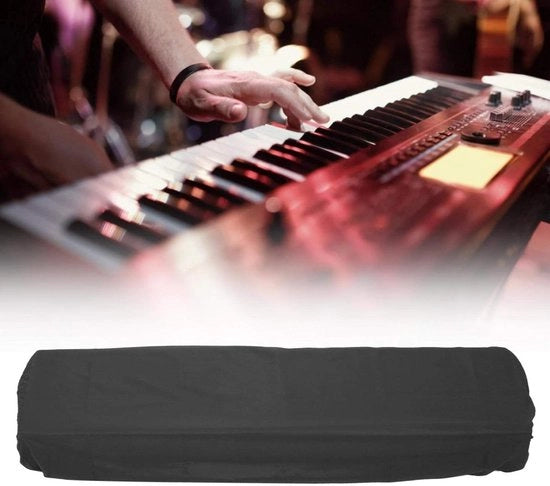 Custodia impermeabile per tastiera pianoforte, nera, idonea per pianoforti da 88 e 61 tasti