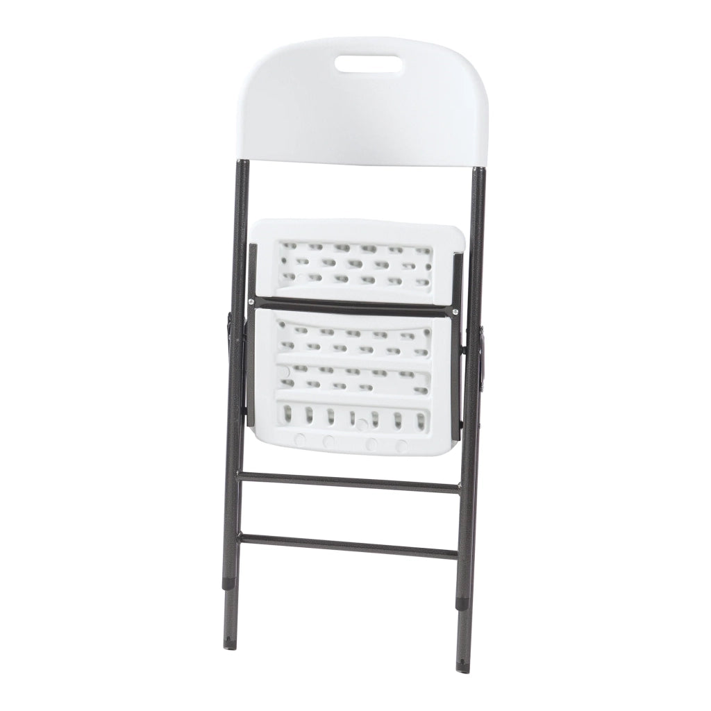 Set di 4 sedie pieghevoli 87 x 46 x 53 cm bianche 03_0009843
