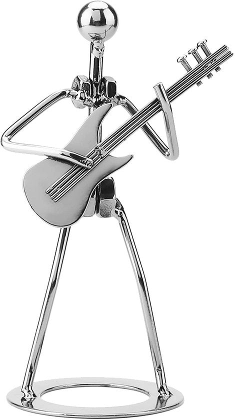 Decorazione Artistica a Mano - Figura di Musico - Artigianale - Scultura da Collezione - Regalo Unico - Servizio Professionale