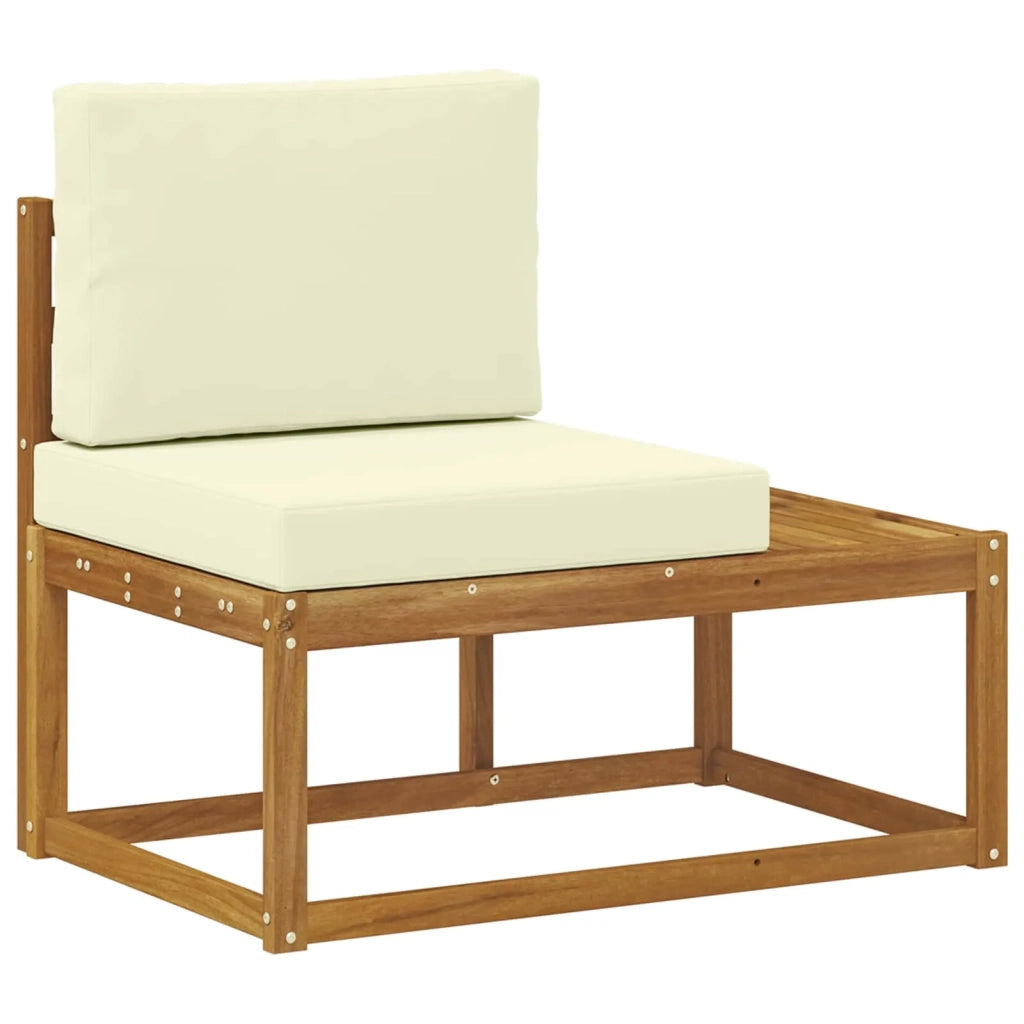 Divano da Esterno con cuscino-Divano da Giardino Naturale 91 x 63 x 73 cm 337629
