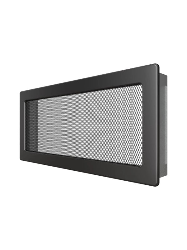 Griglia di ventilazione per camino Nera- Classic 17x37
