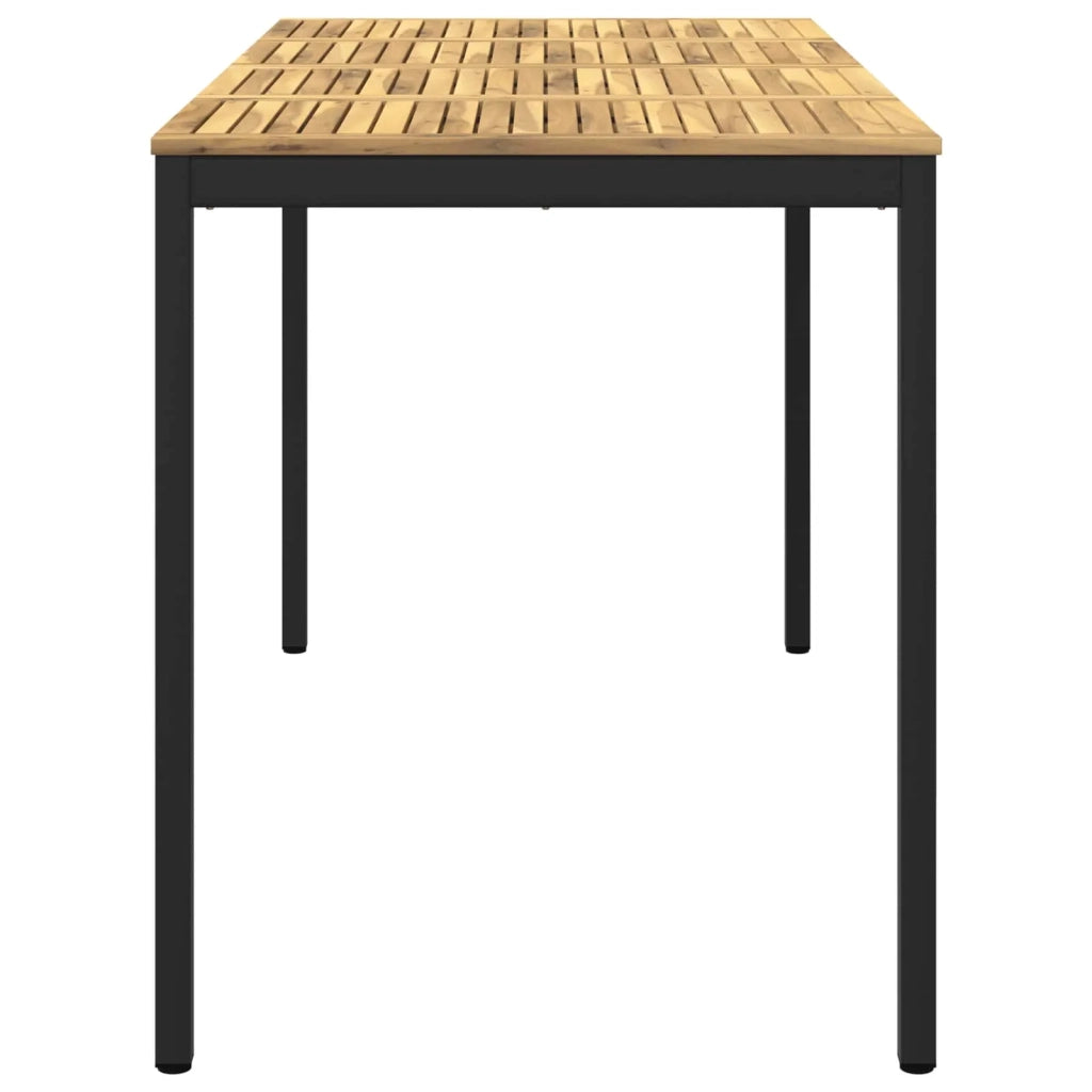 Tavolo Bar da Giardino Bianco e Nero 180 x 88,5 x 105 cm 901786