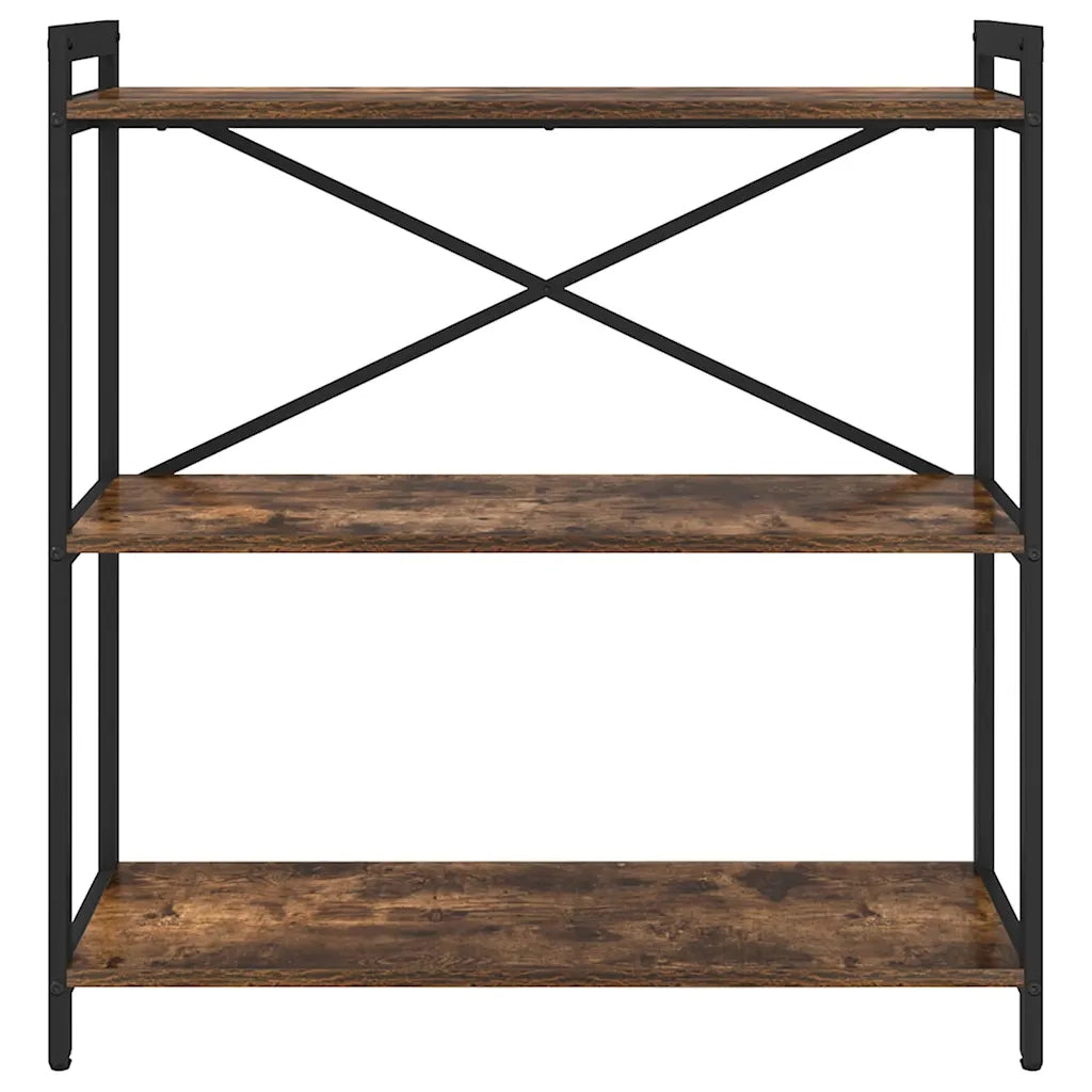 vidaXL Libreria Rovere fumo 80 x 30 x 83 cm Legno multistrato