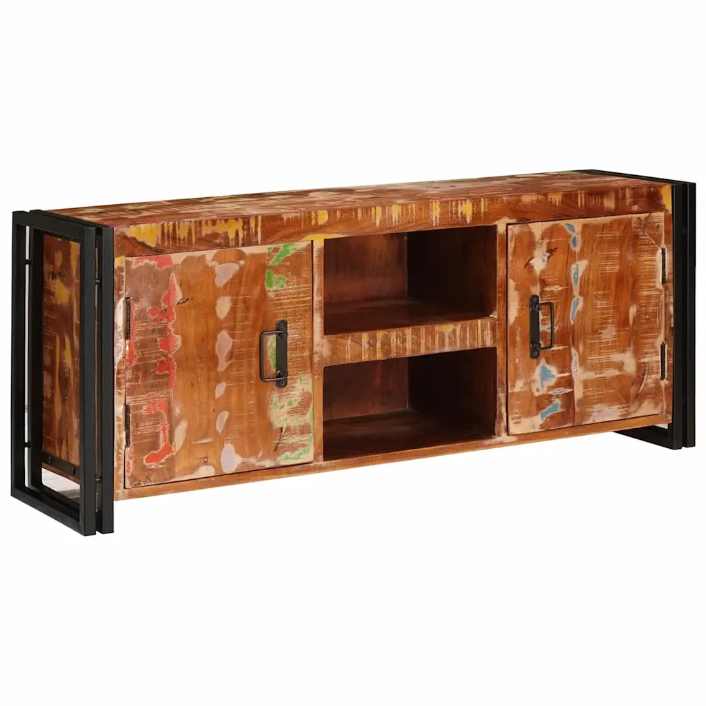 Mobile TV con lo scaffale Multicolore legno massello di riciclo 4104753