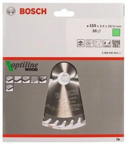 Bosch 2 608 640 593 lama circolare 15 cm 1 pz