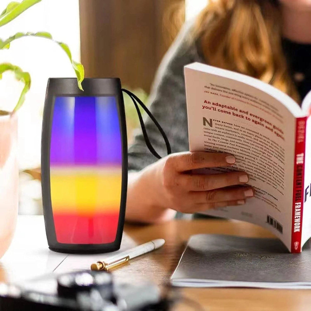 Trade Shop - Cassa Portatile Bluetooth 5w Stereo Bluetooth Luce A Led Altoparlante Esterno -
