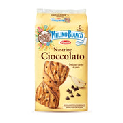 Mulino bianco nastrine con gocce di cioccolato in confezione da 6 brioches - 240 gr