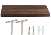 Scaffale in legno per archiviazione - Soluzione di stile per la conservazione - Installato a muro - Decorativo - Risparmia spazio - Funzionale - Adatto per Woo