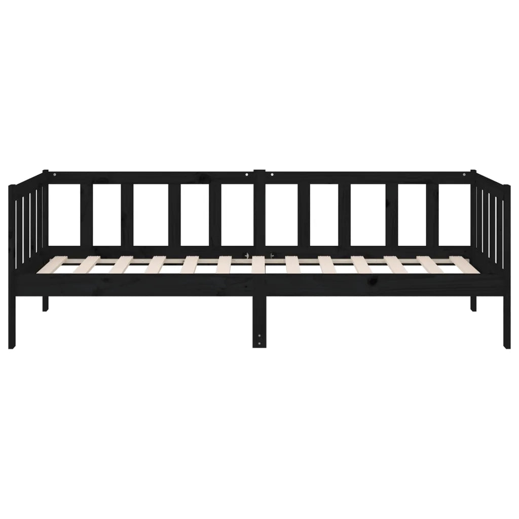 Dormeuse Nera 90x190 cm in Legno Massello di Pino 814648