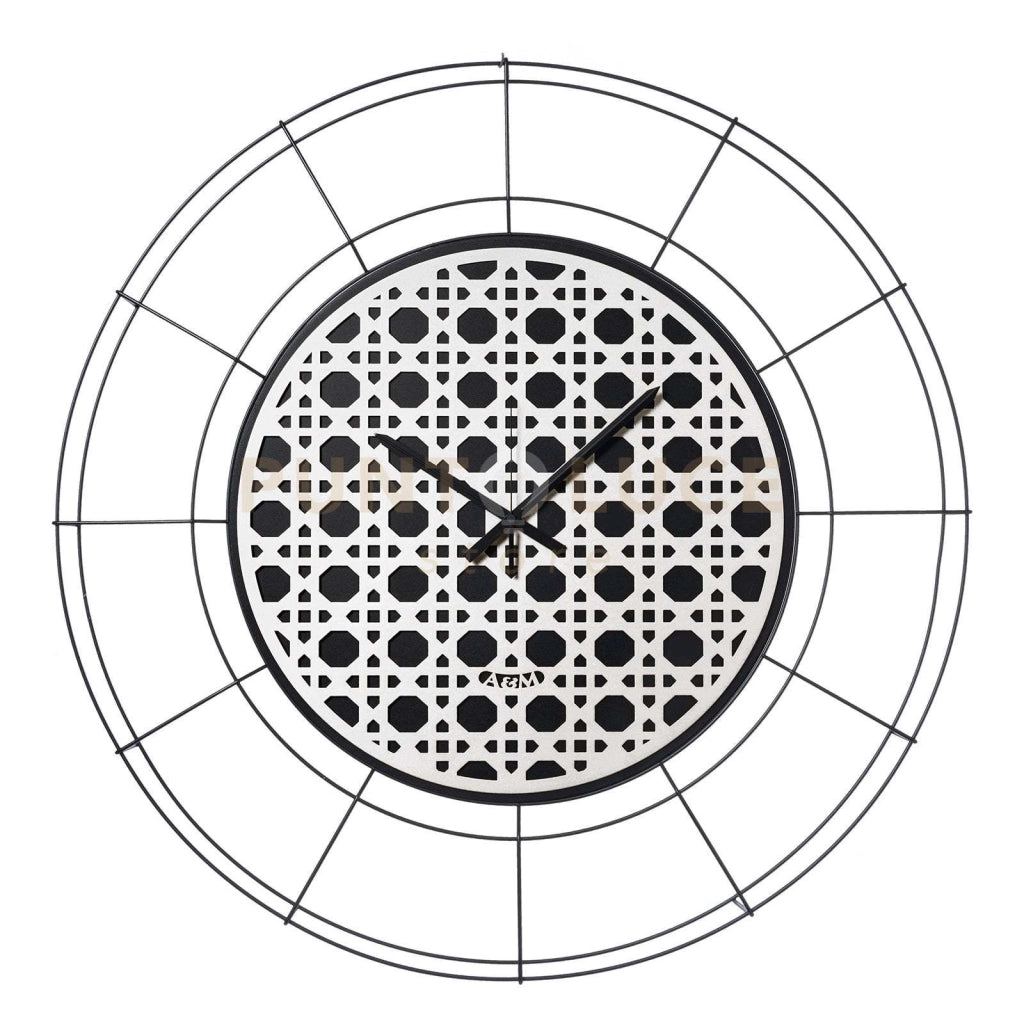 orologio nudo grande vienna Nero ,bianco in Ferro Diametro90cm