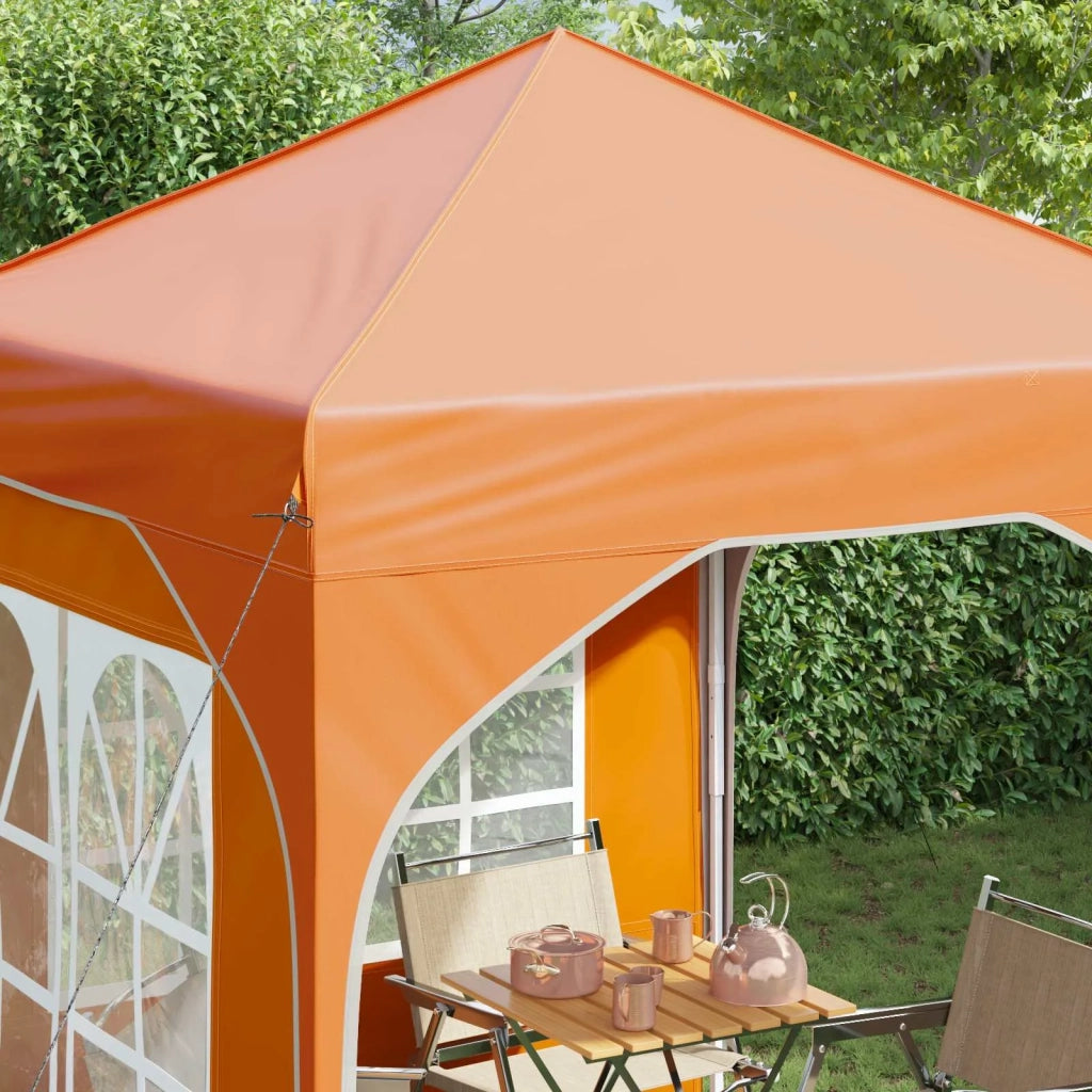 Tenda per feste a pop-up-Gazebo 192 x 192 x 245 cm Arancione 319382