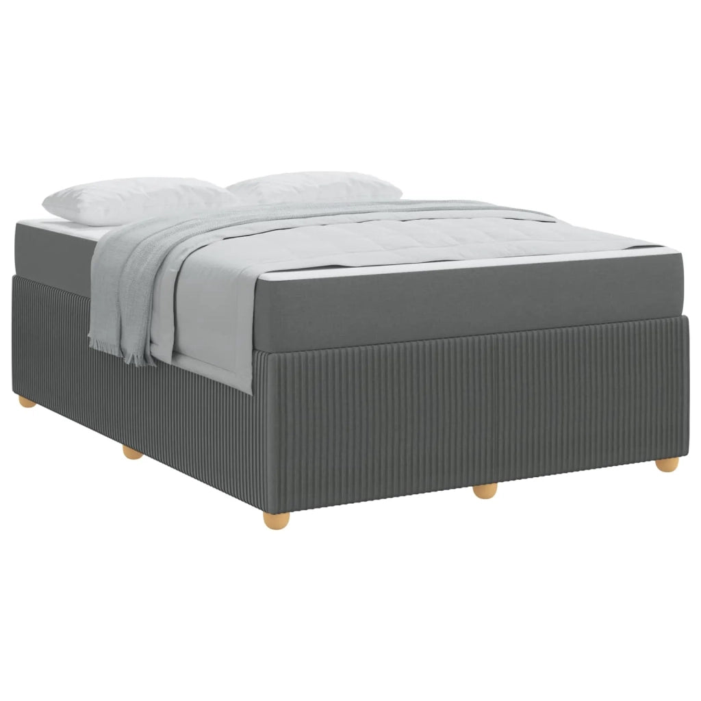 Struttura del letto Grigio scuro 140 x 200 cm Tessuto 3398393