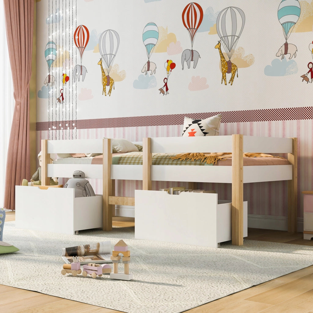 Letto per bambini 90x190cm - Xylo - Pino bianco rovere