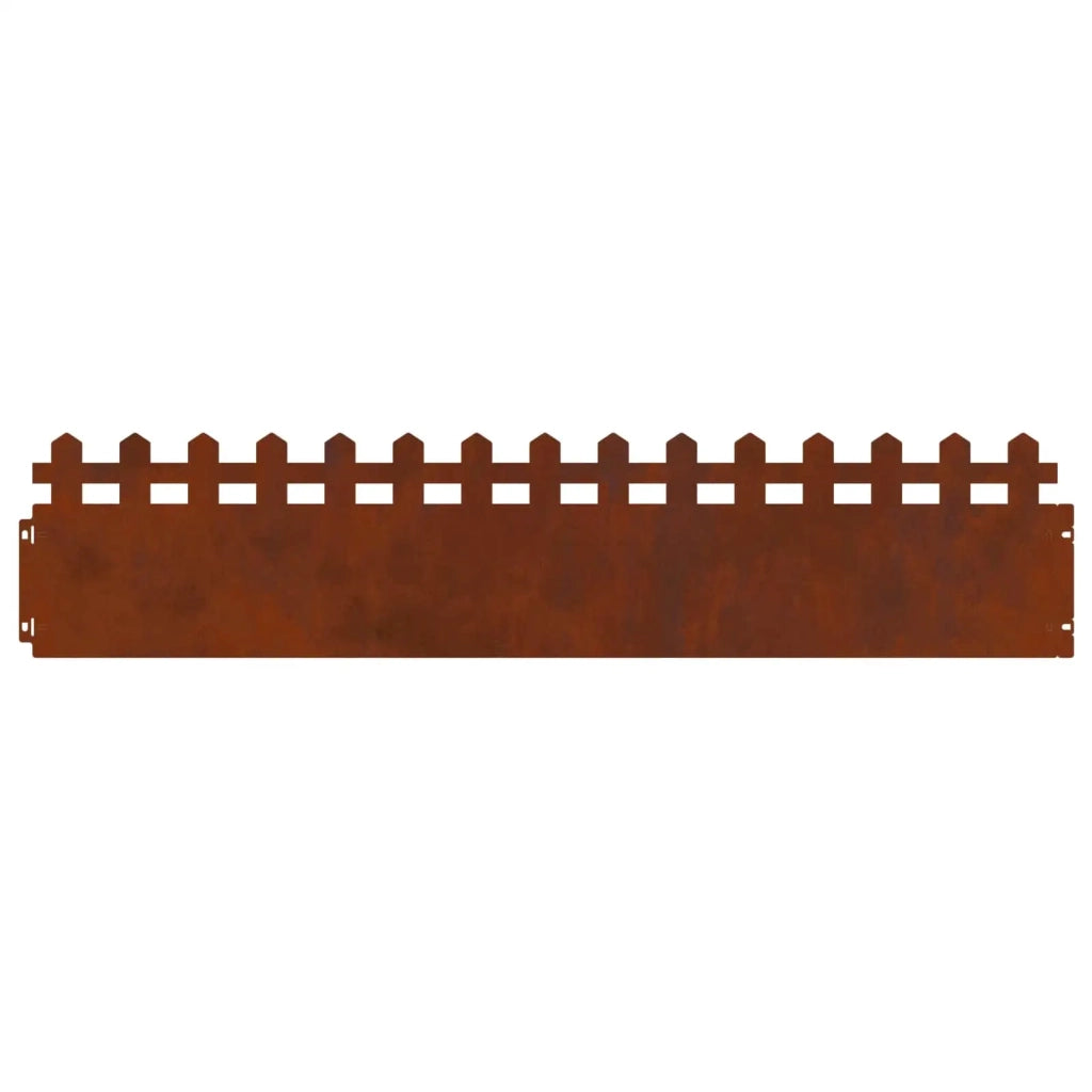 Bordure per prato 30 pz Ruggine 103 x 0,05 x 22 cm CFW3097580