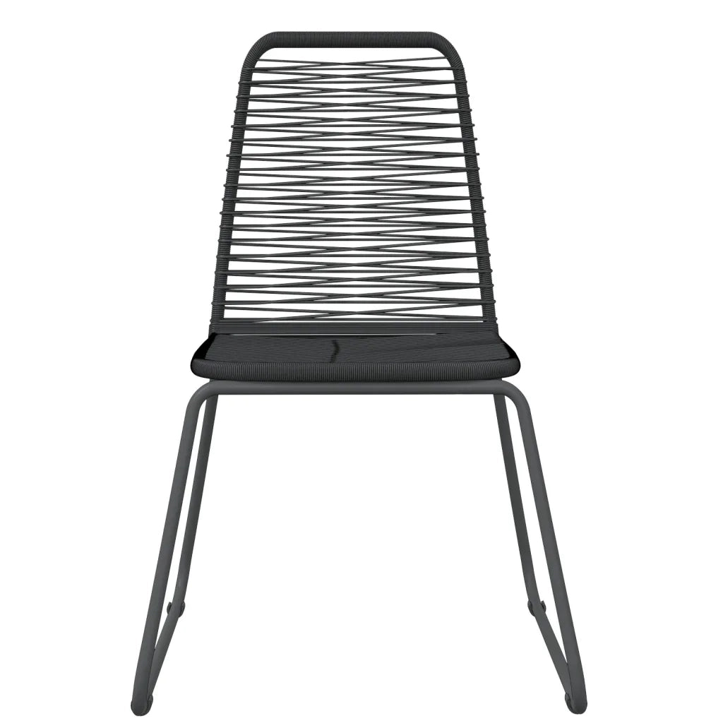 Set da Pranzo da Giardino 5 pz Nero 3099097