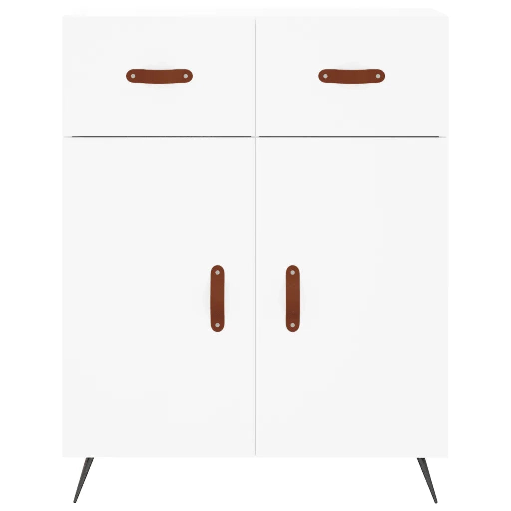 Credenza Bianca 69,5x34x180 cm in Legno Multistrato 3198505