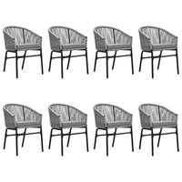Set Mobili da Pranzo da Giardino 9 pz Antracite 3099238