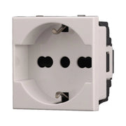 Presa Schuko 2P+T 16A Colore Bianco Compatibile Con Bticino Axolute