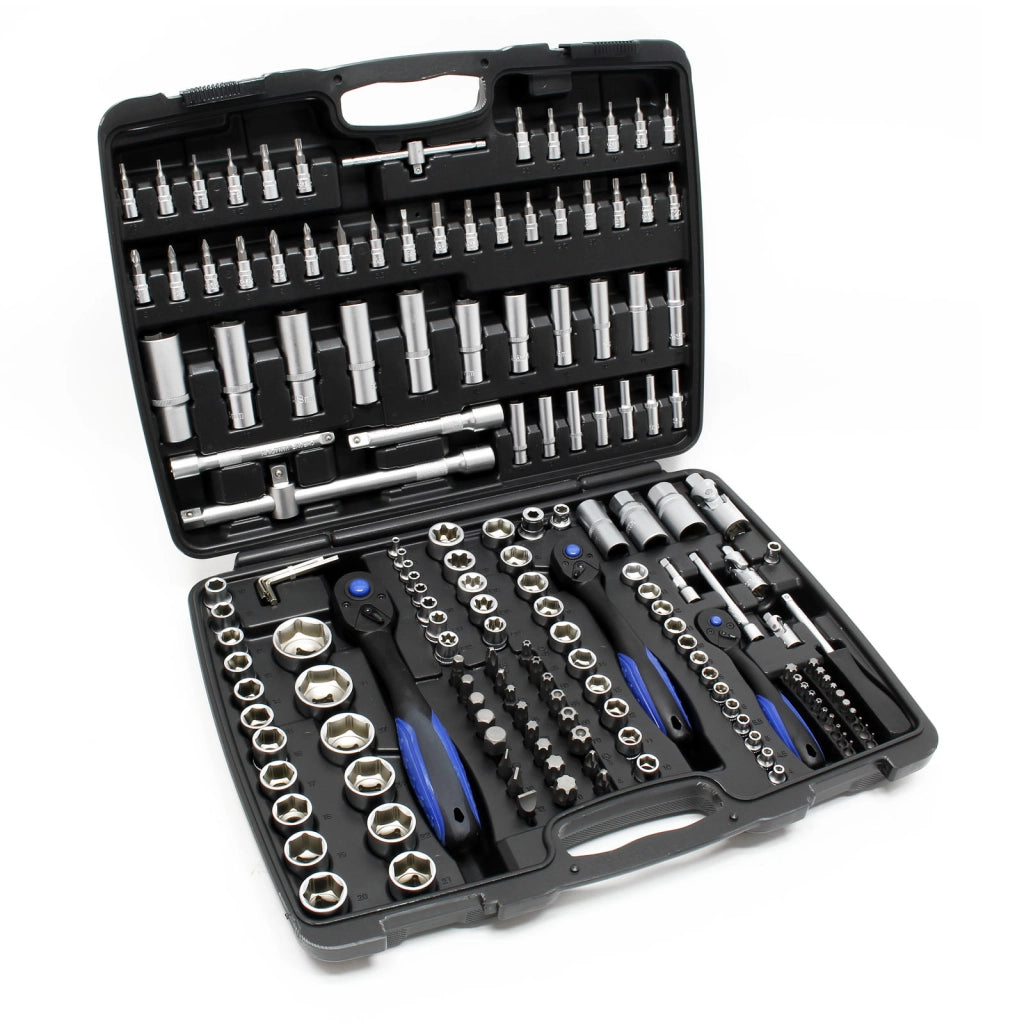Set di chiavi a bussola 172 pezzi Chiavi a cricchetto 1/4″ 1/2″ 3/8″