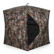 Tenda da caccia pop-up 147 x 147 x 170 cm per 4 persone con montaggio rapido stile mimetico tessuto Oxford verde 20_0017296