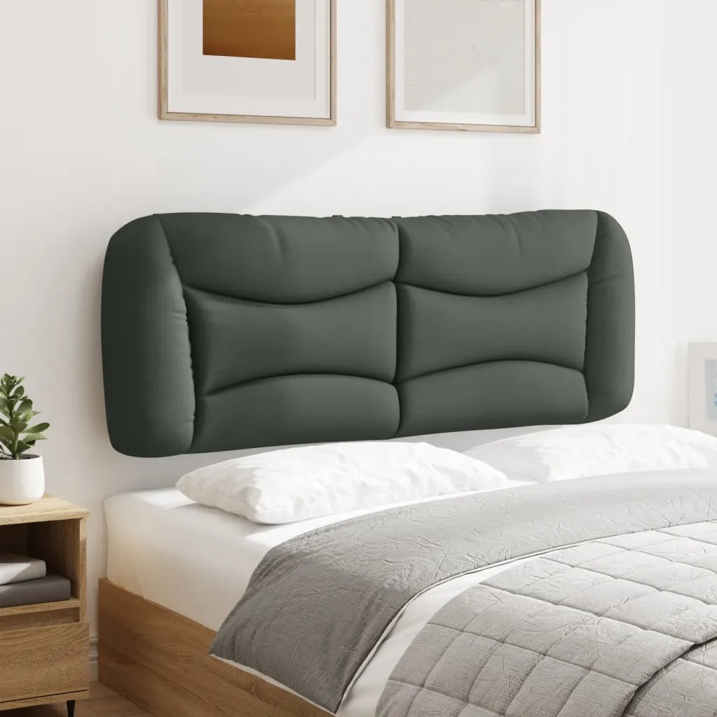 Cuscino Testiera Hvar Grigio Scuro 137 cm in Tessuto 374573