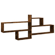 Mensola a parete | Scaffale a parete | Ripiano a parete Rovere Fumo 167,5x18x68 cm in Truciolato