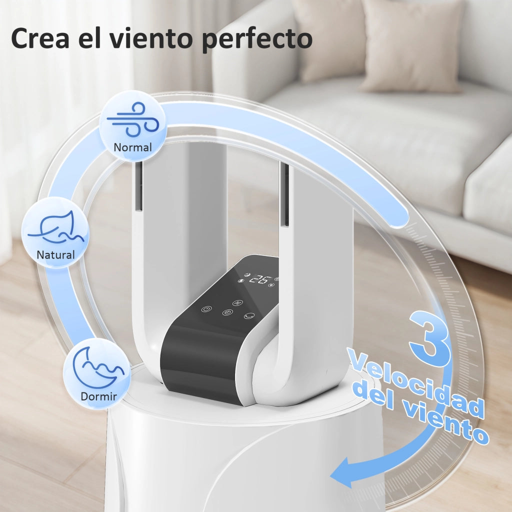 Ventilatore 3 in 1 con Serbatoio 1.7L ¨C Zephmum ¨C Bianco 24.7x24.7x109.5 cm