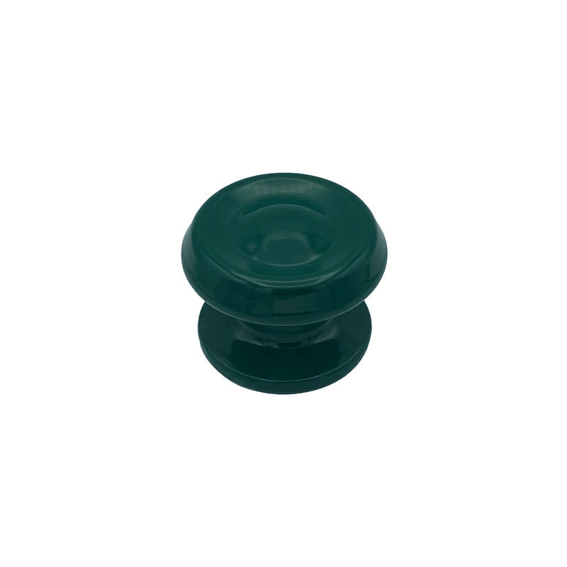 Pomolo fisso per porta SAGUATTI 876/80SB in alluminio verde lucido