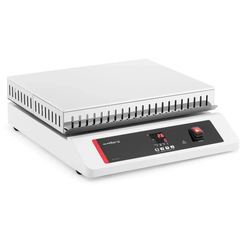 Piastra riscaldante professionale da laboratorio 45 x 35 cm fino a 350 °C 30 kg ferro alluminio 14_0009543