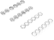 Set di Drukknop 200 pezzi - Drukknop Metallico 9,5 mm - Drukknop per Abbigliamento - Kit di Installazione per Drukknop - Facile da Utilizzare - Adatto a Diverse Applicazioni - Punti di Attacco