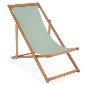 Set 4 Sedie Sdraio Reclinabile Pieghevole 60x106x88 cm in Legno Relax Noemi Salvia