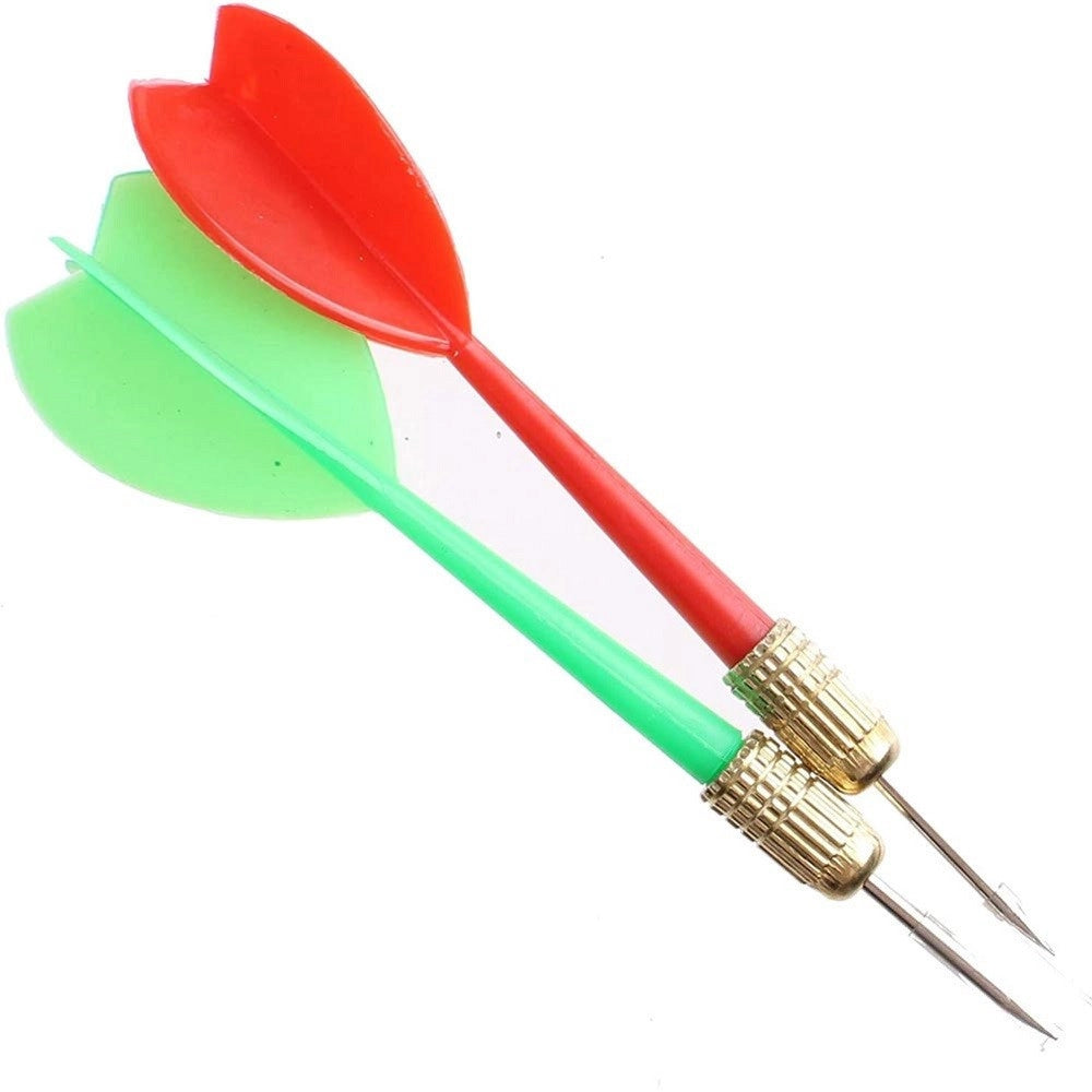 Trade Shop - Gioco Tirassegno Tiro Al Bersaglio Con 2 Freccette Dart Board Sport Game 24 Cm -