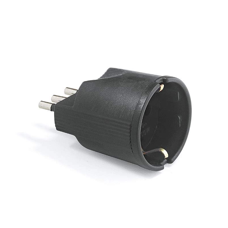 Adattatore Schuko nero