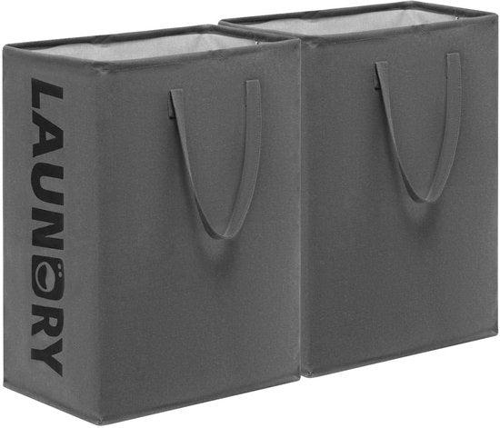 Due contenitori di risciacquo pieghevoli, capacità 75 litri, contenitore di risciacquo piccolo, contenitore di risciacquo per bagno, 60 x 40 x 34 cm