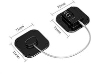 Due slot per porta frigorifero a combinazione digitale, sicuri e resistenti, adatti per frigoriferi, armadi e cassetti.