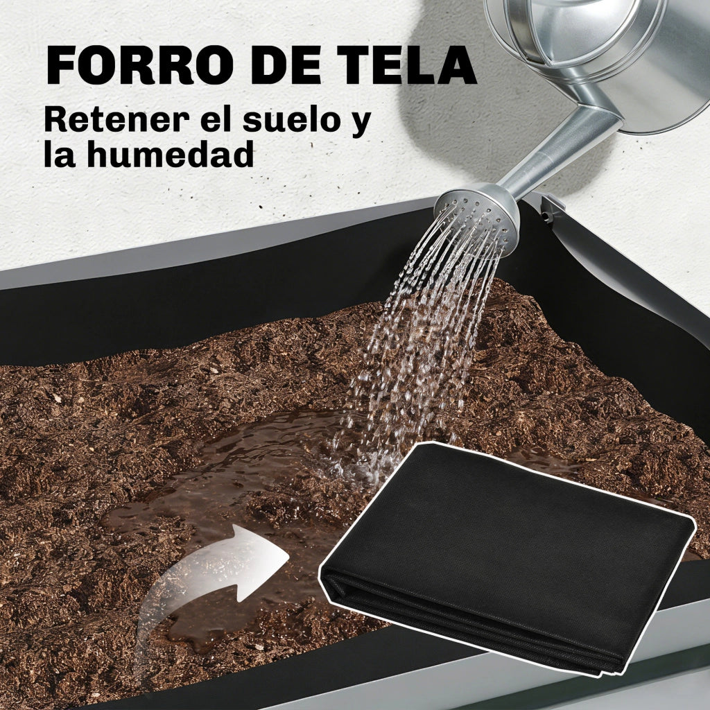 Tavolo da Coltivazione Urbano con Ripiano Inferiore ¨C Zephmum ¨C Grigio 120x55x80 cm