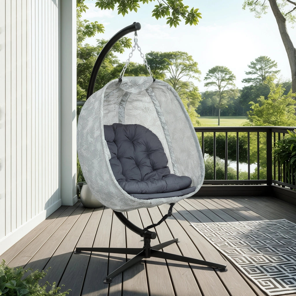 Amaca a uovo con cuscino ¨C zephmum ¨C grigio 100x120x200 cm