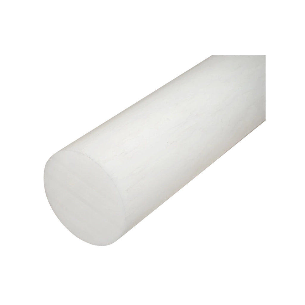 Barra di poliammide, poliossimetilene-poliacetale POM bianca 1000x100mm 11.59 Kg.
