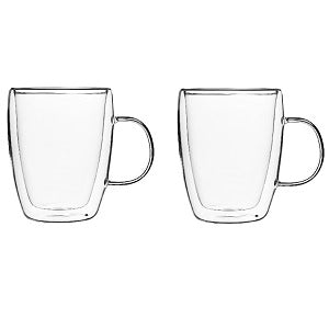 Bicchieri termici KADAX per caffè, tè, latte macchiato, tazze a doppia parete da 350 ml, 2 pezzi