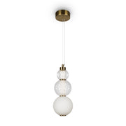 Maytoni Sospensione Contemporanea Collar 1 luce LED integrato oro metallo vetro