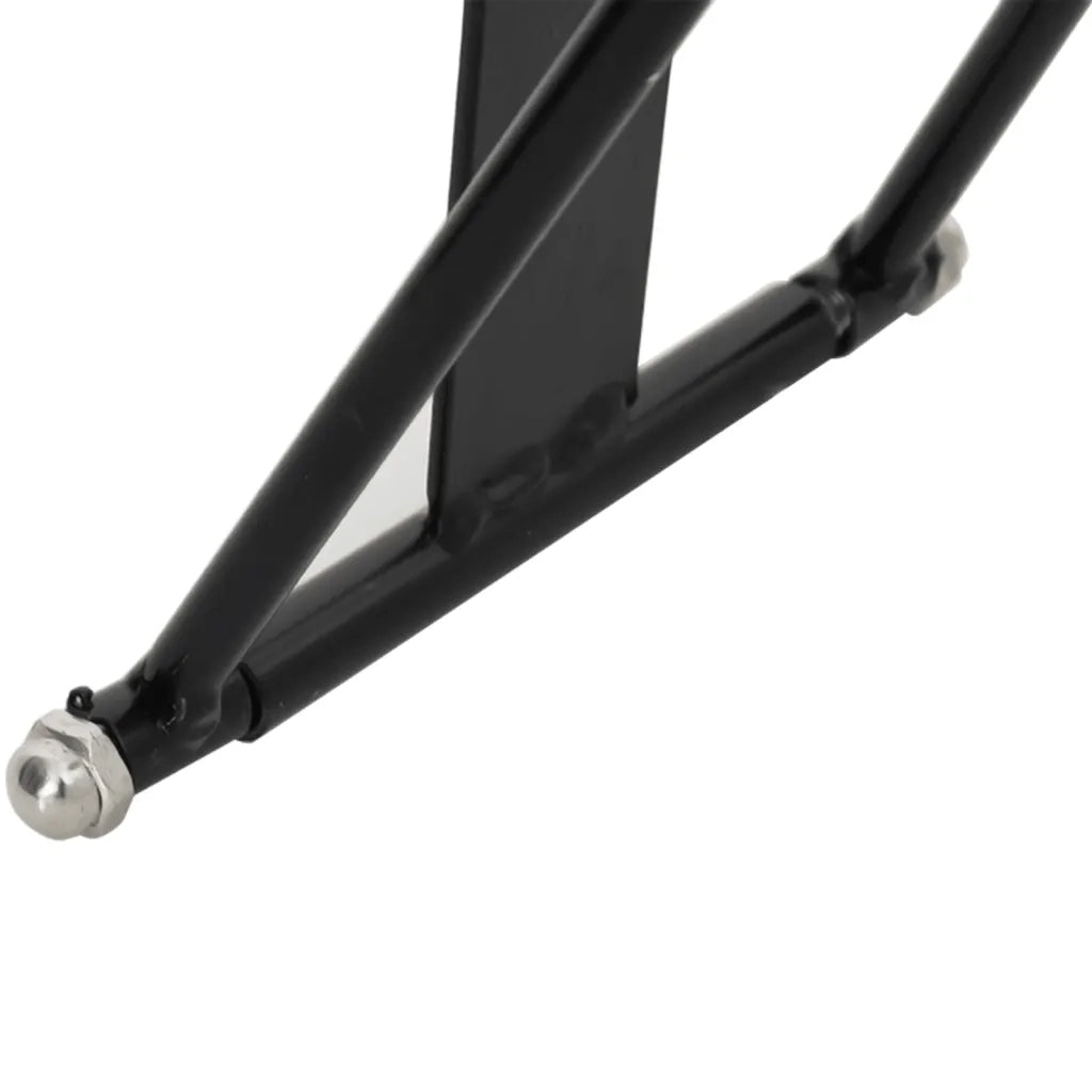 vidaXL Portasella Pieghevole Portatile Nero in Acciaio