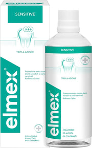 SET 2 ELMEX COLLUTTORIO SENSITIVE DA 400ML TRIPLA AZIONE SENZA ALCOOL