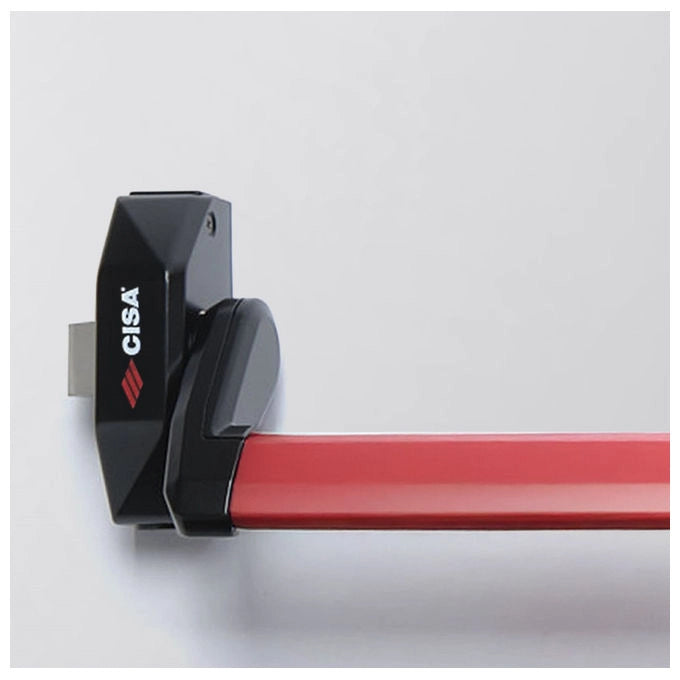 Cisa maniglione antipanico modulare Alpha Push, nero, ambidestro, scrocco laterale escludibile, EN 1125, 5M011.10.0