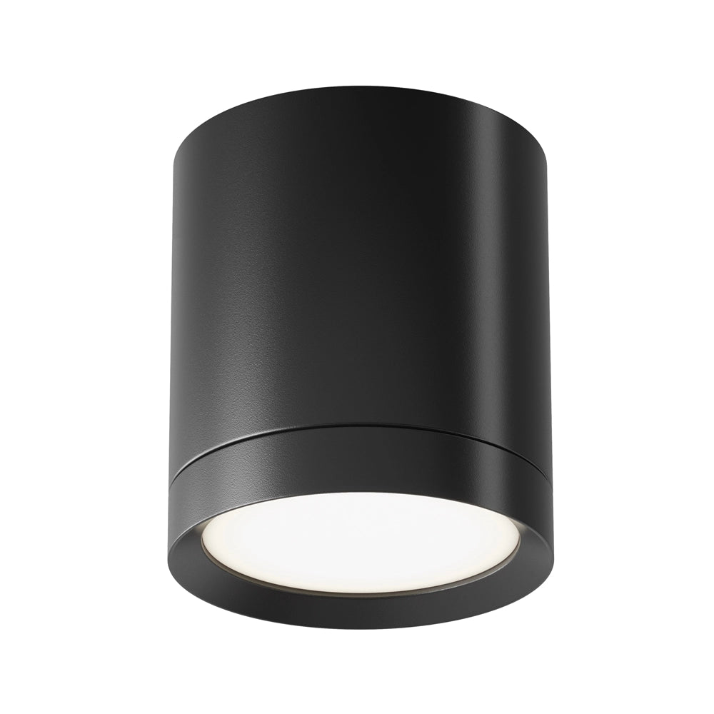 Plafoniera a soffitto tubolare nera Maytoni Hoop GX53