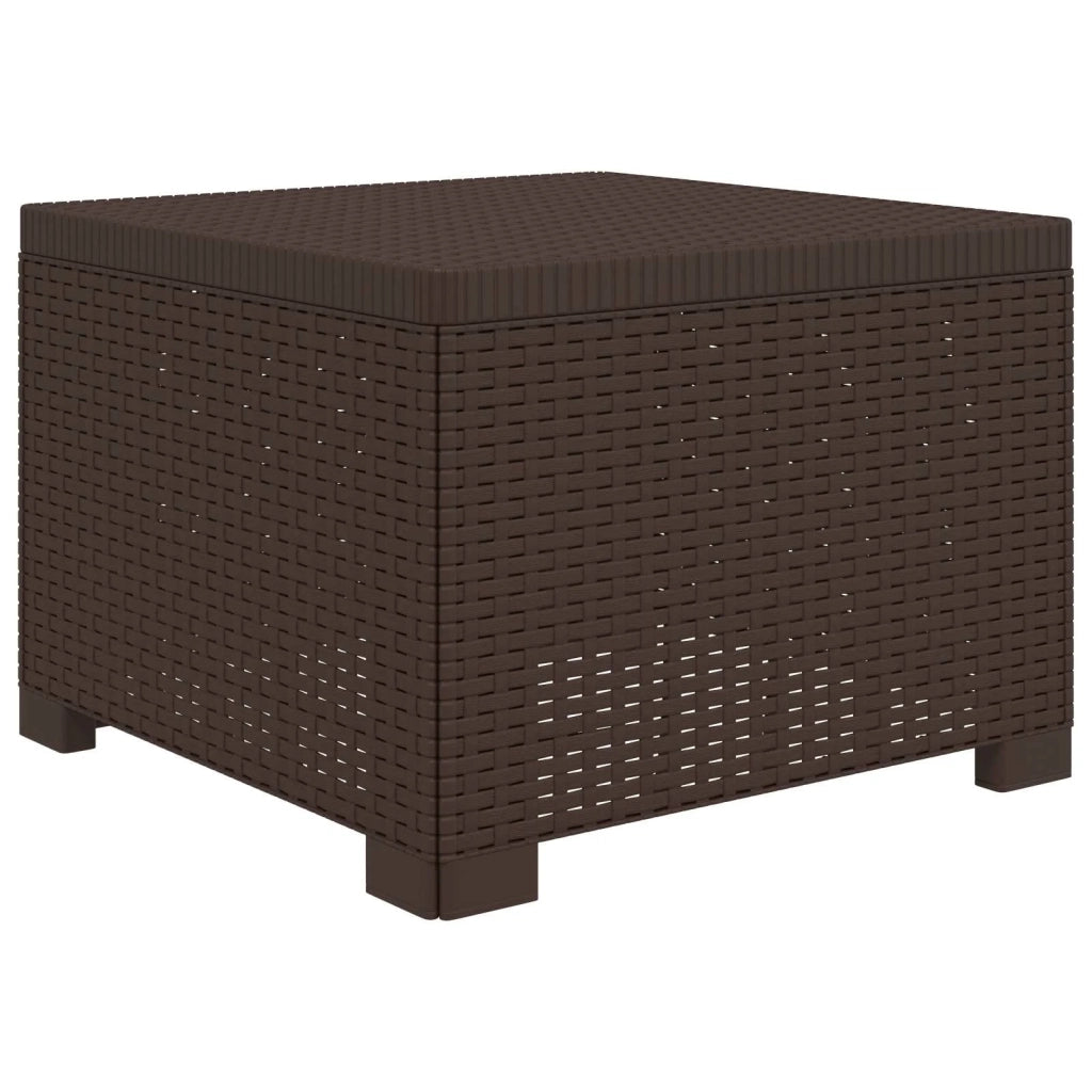 Divano da Giardino a 3 Posti in Aspetto Rattan PP Marrone 8011885