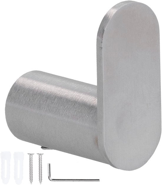 Asciugamani per bagno da parete - Maniglia in acciaio inossidabile - Installazione semplice - Disegno laccato - Duraturo - Resistente ai graffi - Maniglia per asciugamani