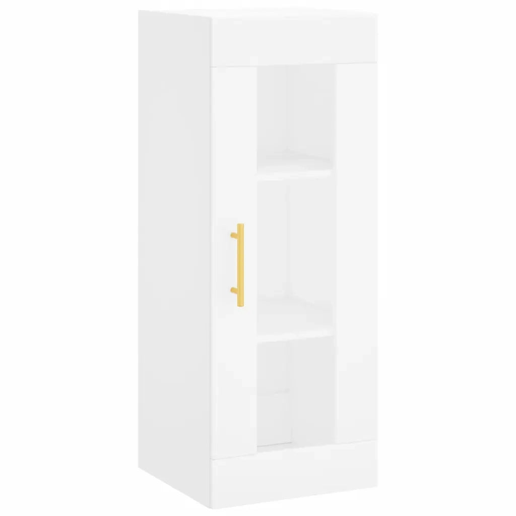 Credenza | Madia | Buffet da pranzo | Armadio da pranzo Bianca 34,5x34x180 cm in Legno Multistrato
