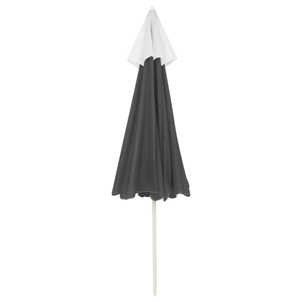 Ombrellone da spiaggia 240 cm antracite 02_0008374