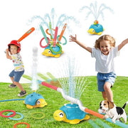 Giocattolo acquatico 4 in 1 - Rotor spruzzatore acqua - Tartaruga - Attività all'aperto - Giocattolo per bambini - Idoneo per bambini dai 3 ai 12 anni