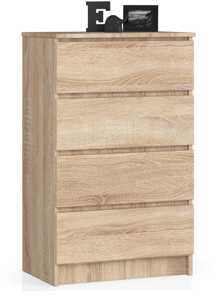Cassettiera AKORD K60 Cassettiera Sonoma Quercia 60 cm 4 cassetti 60x40x99 cm